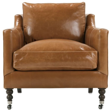 Transitional Leather Chair