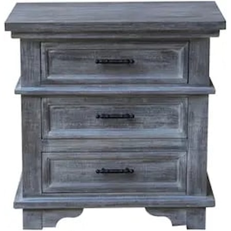 3-Drawer Nightstand