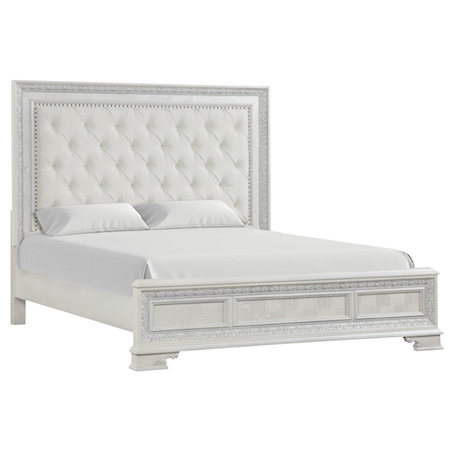 Upholstered Queen Panel Bed