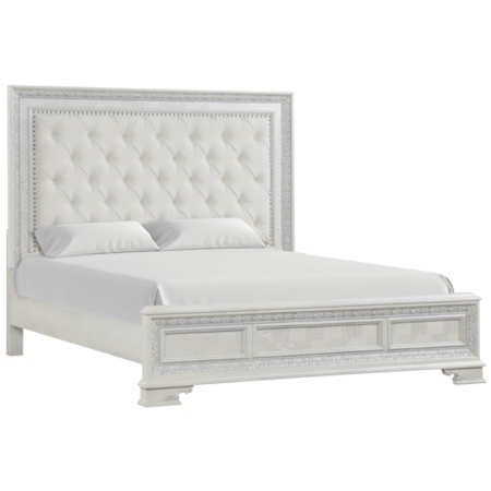 Upholstered Queen Panel Bed