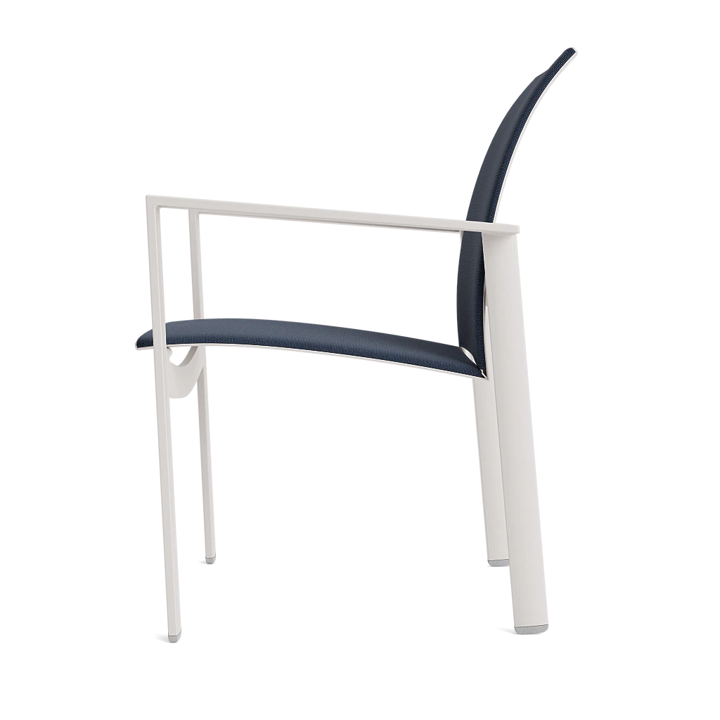 Modern Stacking Sling Dining Armchair