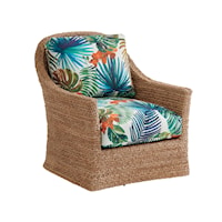 Soren Lampakanai Woven Swivel Chair