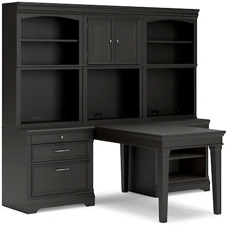 6-Piece Peninsula Desk