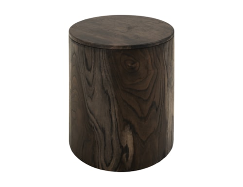 Modern Rustic Round Chairside Table