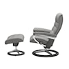 Stressless by Ekornes Opal Large Opal Signature Recliner & Ottoman