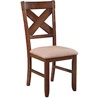 X-Back Upholstered Side Chair