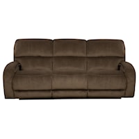 Power Headrest Reclining Sofa with Casual Style for Family Rooms
