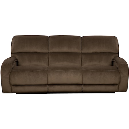 Power Headrest Reclining Sofa with Casual Style for Family Rooms
