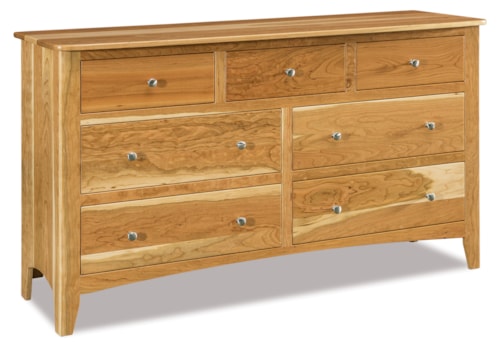 Transitional 7-Drawer Dresser