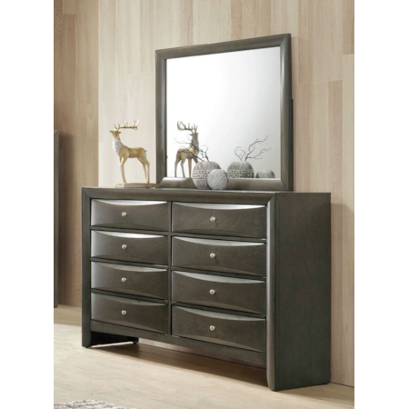 8-Drawer Dresser and Mirror