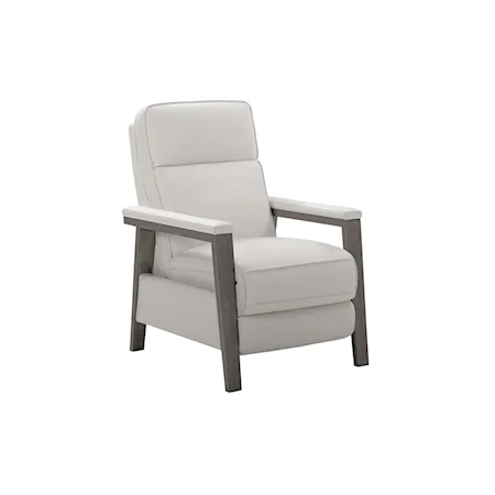 Casual Push Back Recliner with Footrest Extension