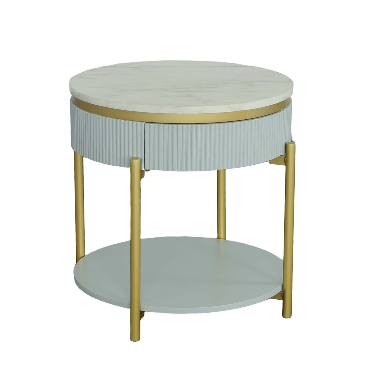 Progressive Furniture Deco District Round End Table