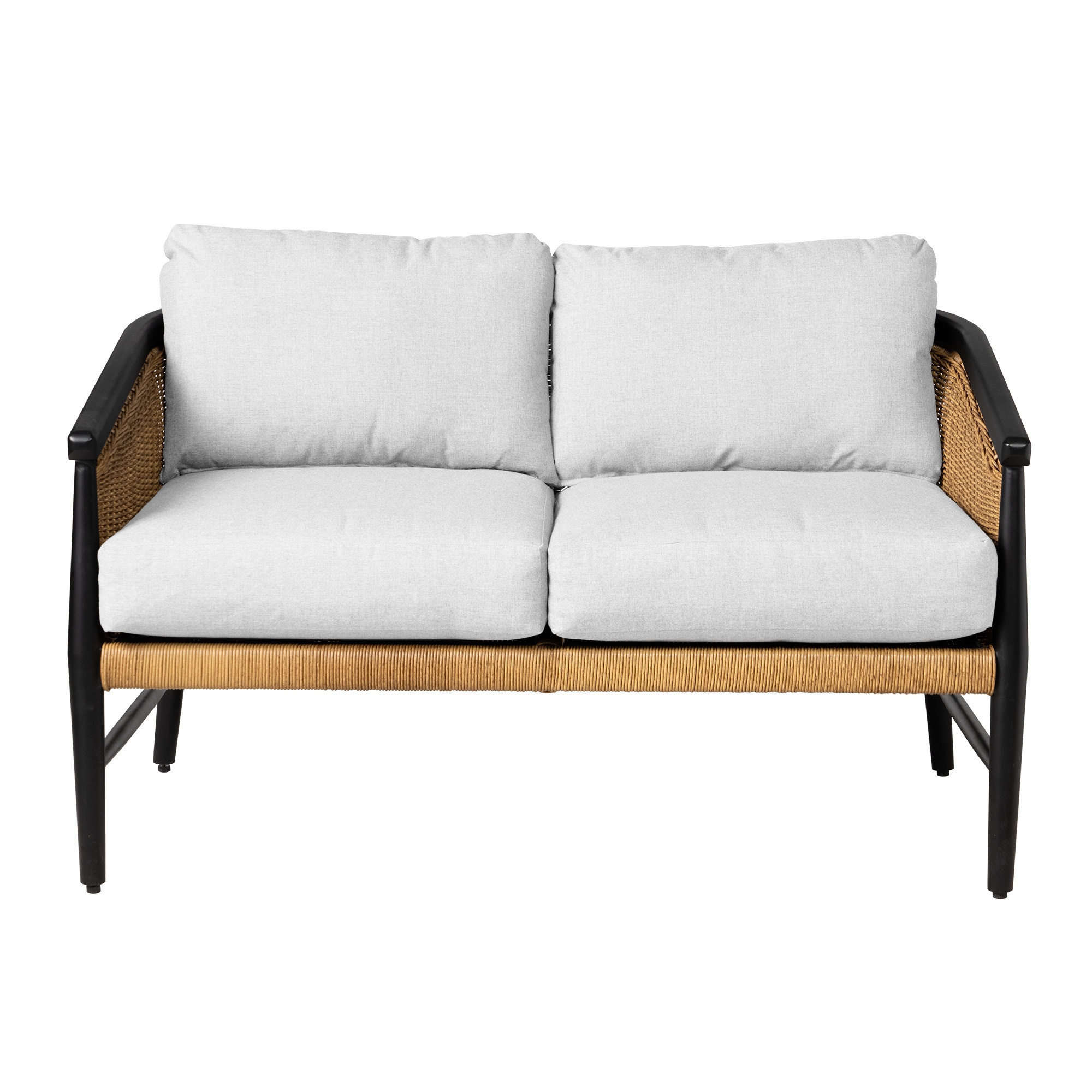 Woven-Vinyl Loveseat