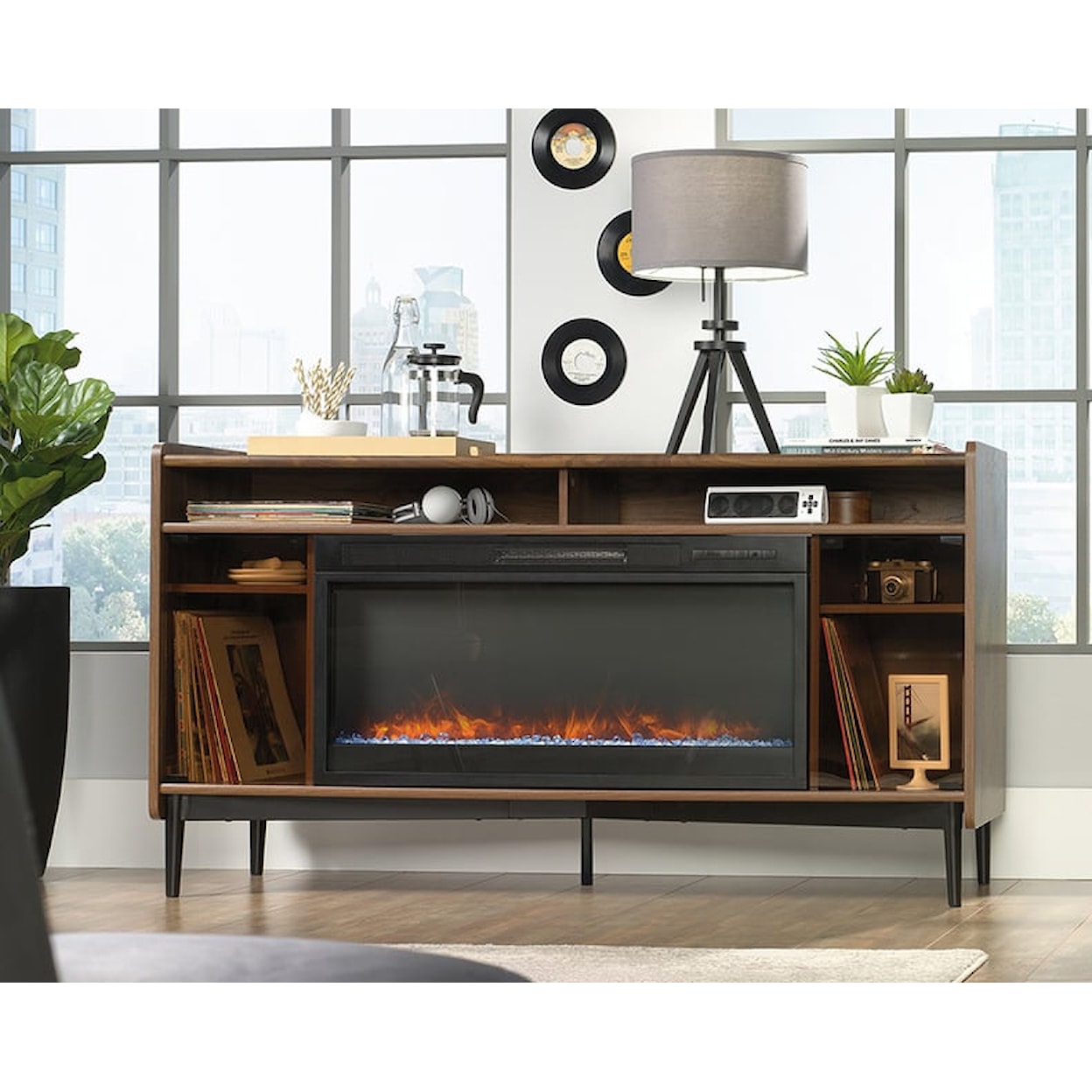 Sauder HARVEY PARK Fireplace Entertainment Center