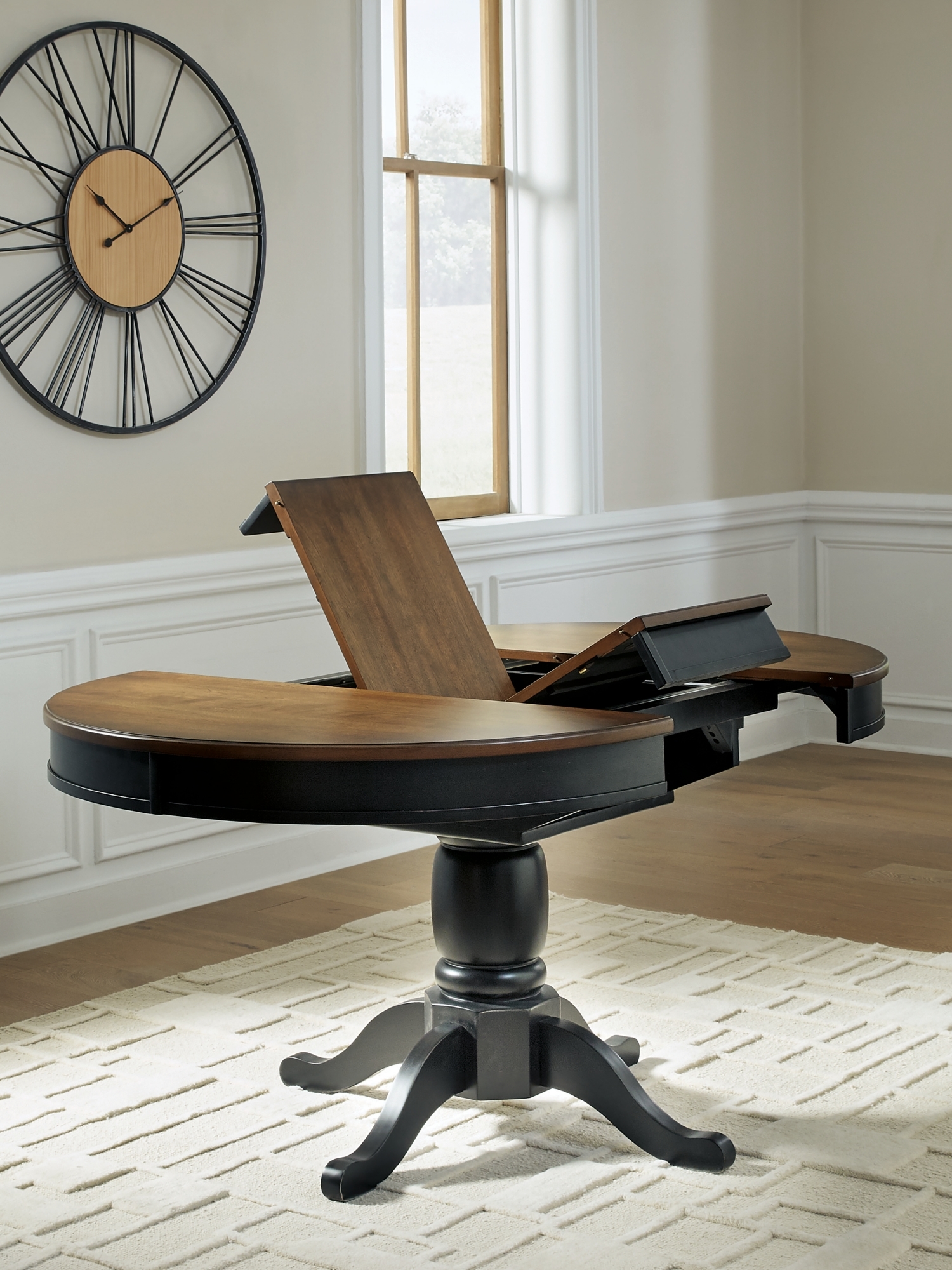 Ashley (Signature Design) Clorazi Oval Drm Butterfly Ext Table