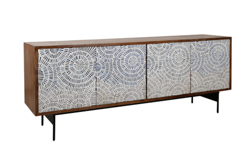 Contemporary Console with Cord Management
