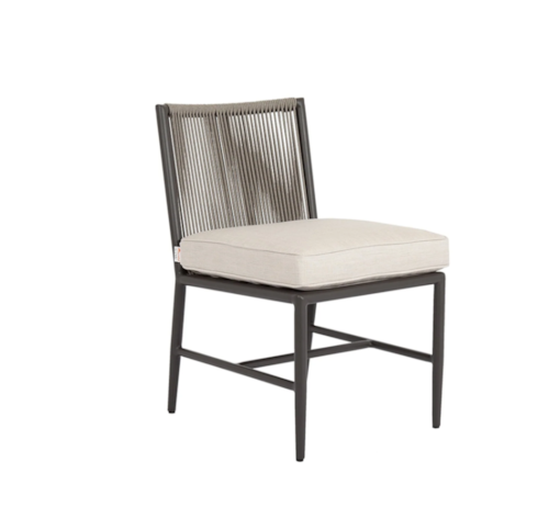 Contemporary Outdoor Armless Dining Chair
