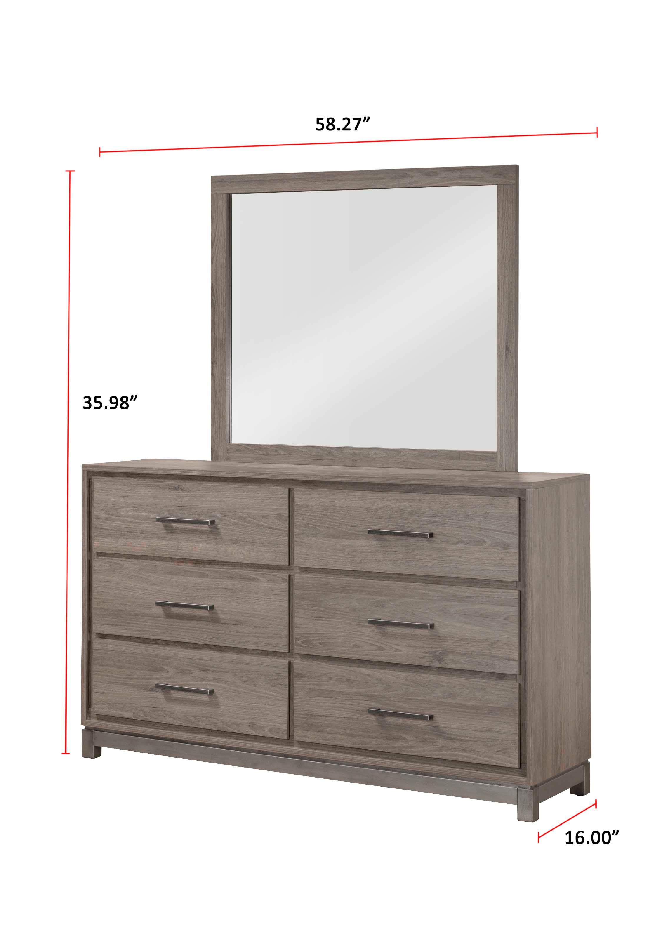 Dresser &amp; Mirror Set
