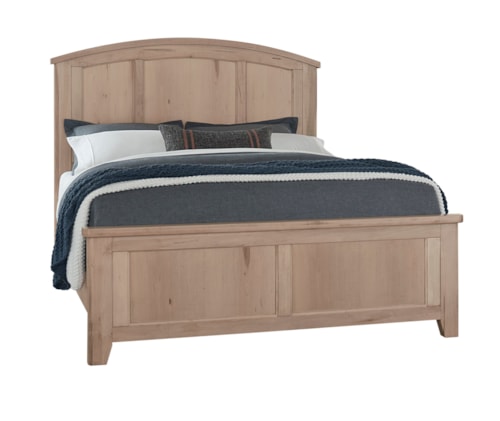 Transitional California King Arched Bed