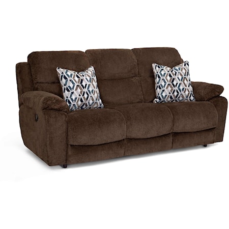 Casual Dual Power Reclining Sofa with USB Port