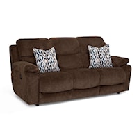 Casual Dual Power Reclining Sofa with USB Port