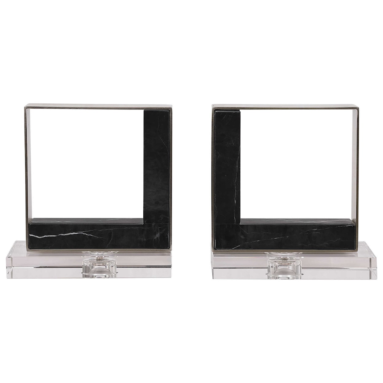 Uttermost Accessories Modern Marble Bookends, S/2