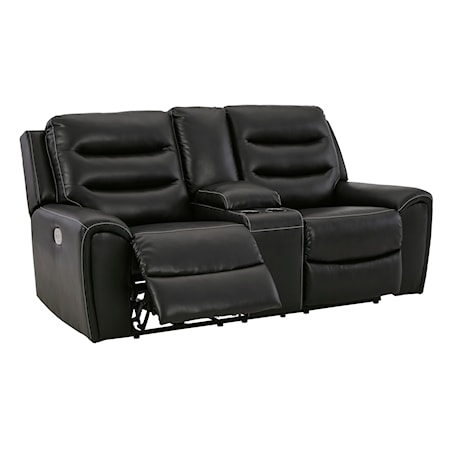 Power Reclining Loveseat with Console