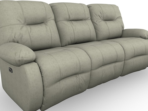 Power Reclining Sofa w/ Pwr Headrest