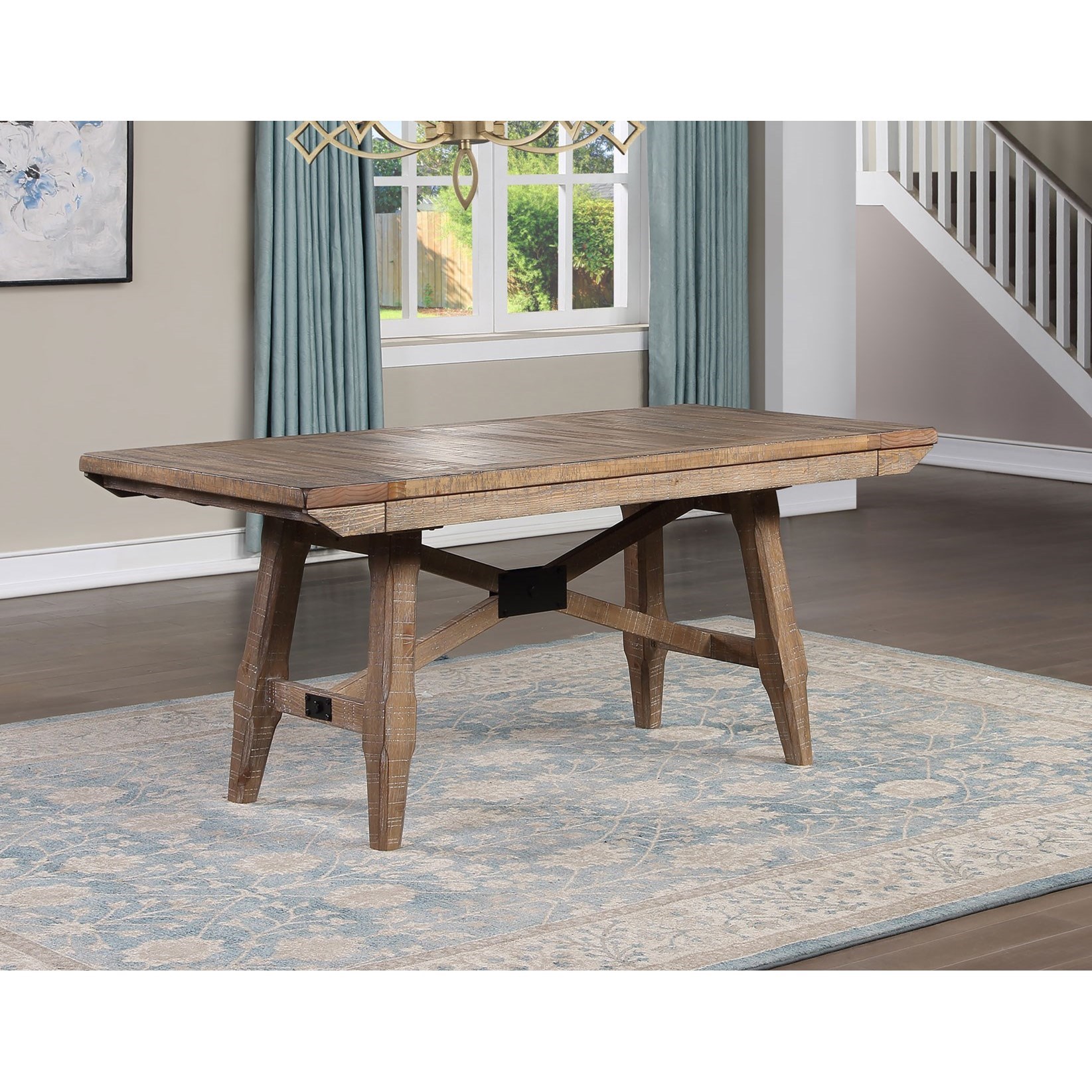 riverdale white rectangle dining table