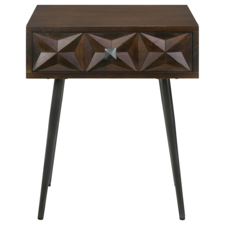 Ezra 1-drawer Accent Side Table Coffee