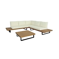 Modern Outdoor Sectional with Cocktail Table
