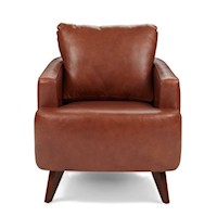 Contemporary Barrel Back Accent Chair