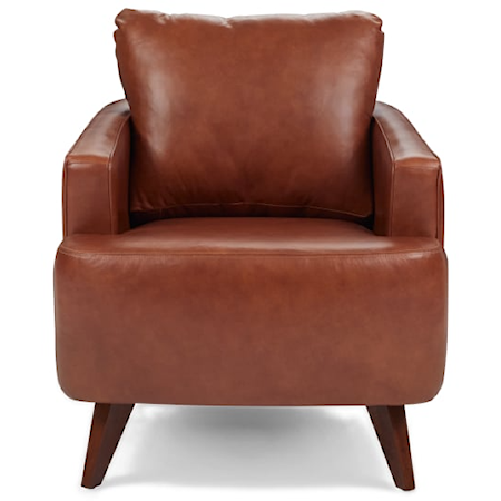 Contemporary Barrel Back Accent Chair