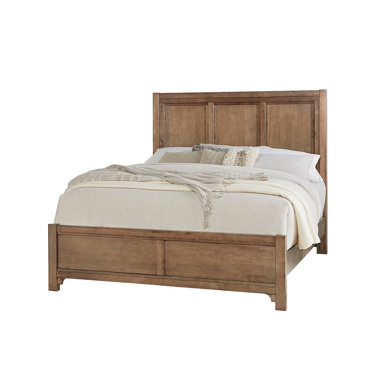 Vaughan Bassett Cool Farmhouse King Panel Bed with Metal Slats
