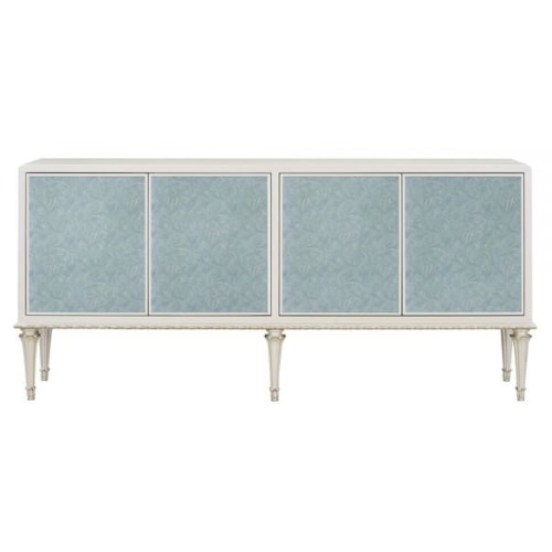 Transitional 4-Door Console Cabinet