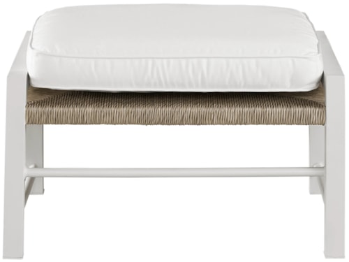 Coastal Outdoor Cushioned Ottoman