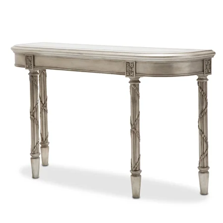 Traditional Oval Console Table
