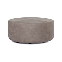 Casual Round Accent Ottoman