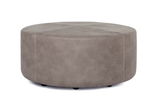 Casual Round Accent Ottoman