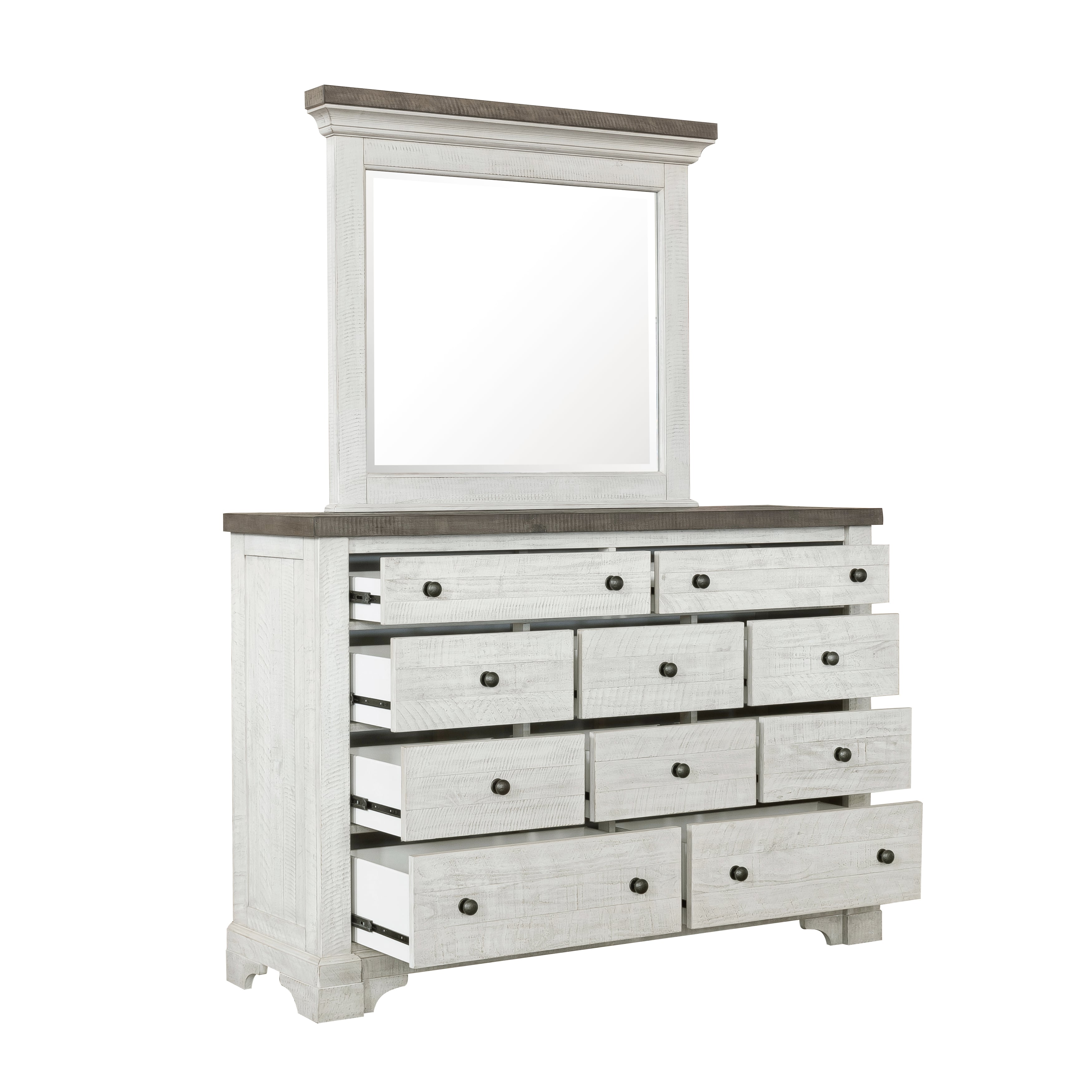 Samuel Lawrence Valley Ridge 10-Drawer Dresser with Mirror