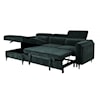 Acme Furniture Zadok Sectional Sleeper Sofa