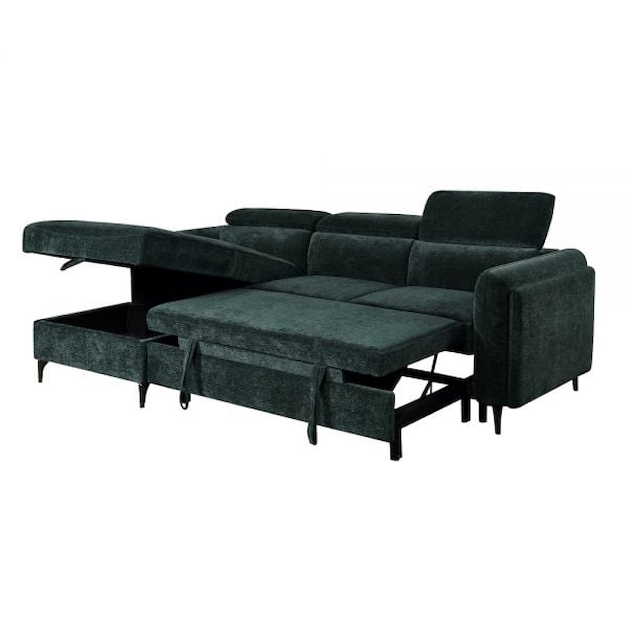 Acme Furniture Zadok Sectional Sleeper Sofa