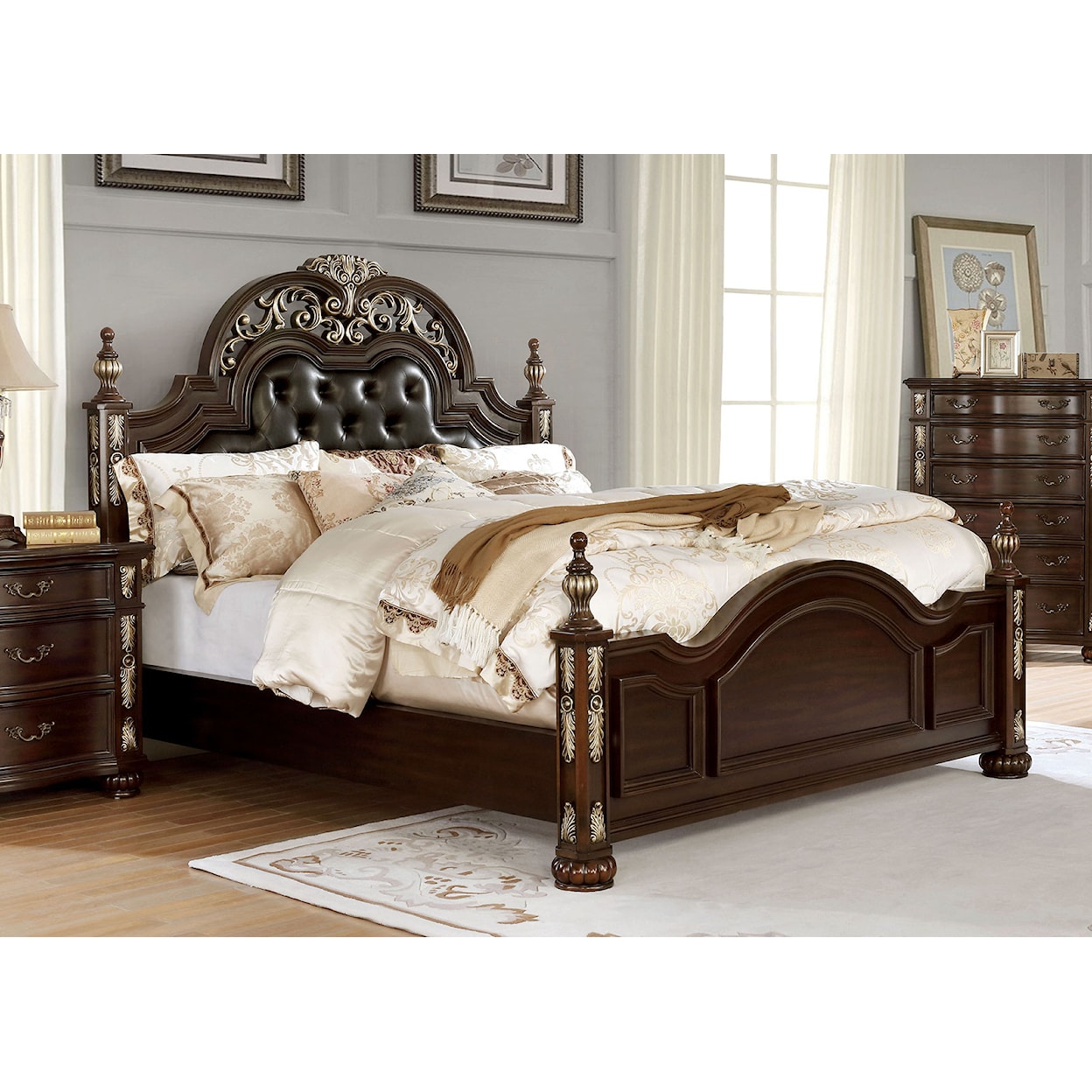 Furniture of America - FOA Theodor King Bed