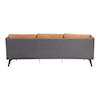 Moe's Home Collection Messina Messina Leather Sofa Cigare Tan Leather