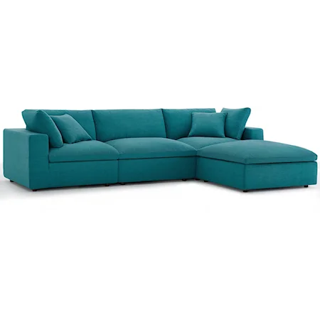 4 Piece Sectional Sofa Set