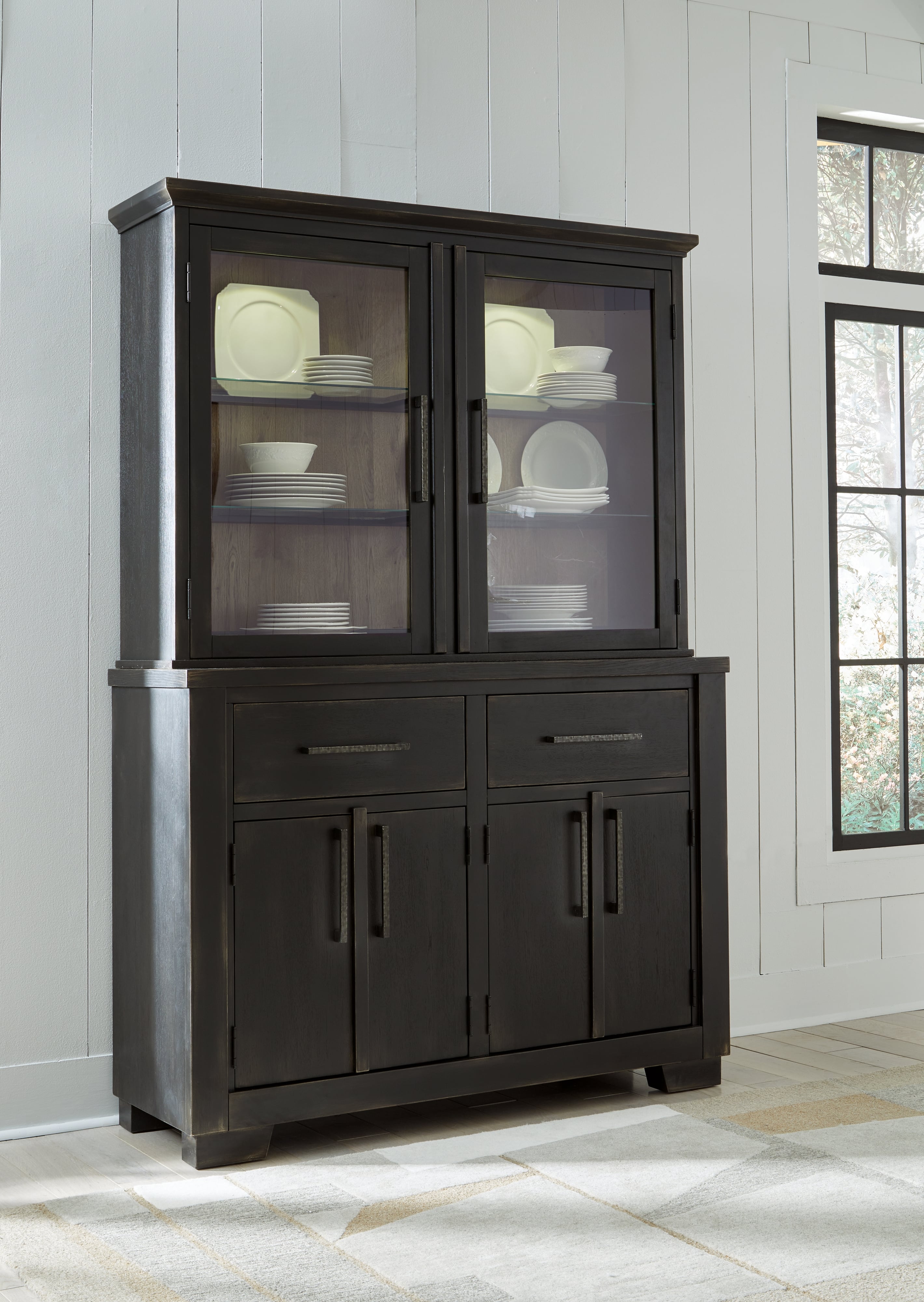 Signature Design by Ashley Galliden D841D3 Dining Buffet And Hutch Value City Furniture