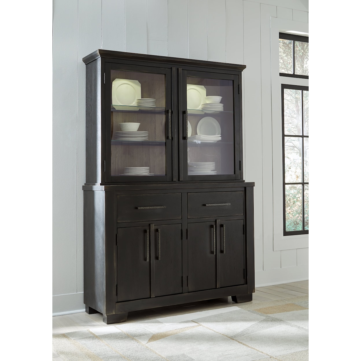 Signature Design Galliden Dining Buffet and Hutch