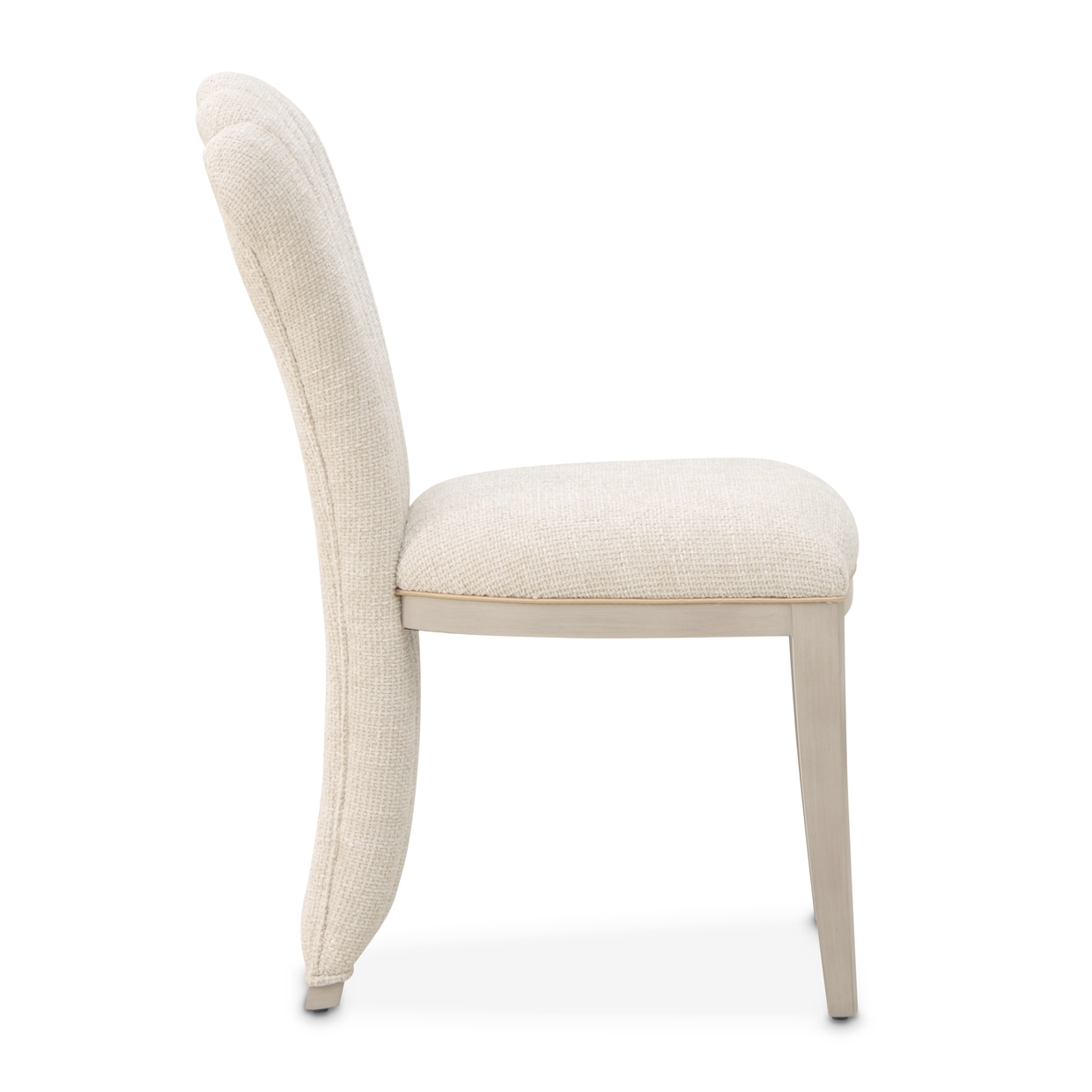 Upholstered Shell-Back Vanity Chair