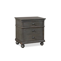 Traditional 2-Drawer Nightstand with Power Outlets