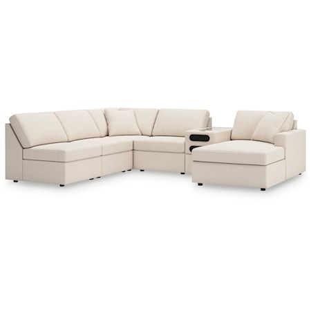 6-Piece Sectional With Chaise